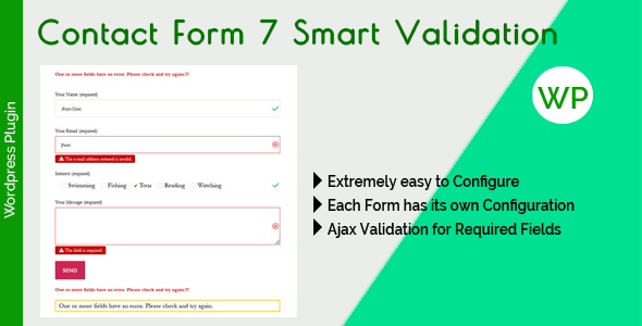 Contact Form 7 Smart Validation Preview Wordpress Plugin - Rating, Reviews, Demo & Download