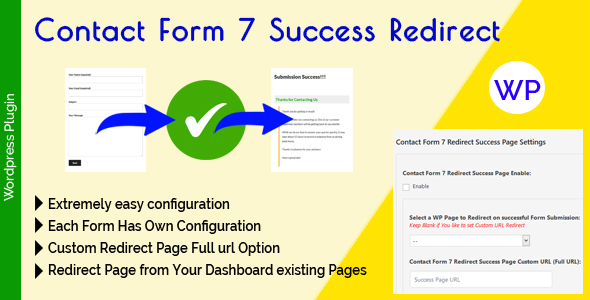 Contact Form 7 Success Redirect Preview Wordpress Plugin - Rating, Reviews, Demo & Download