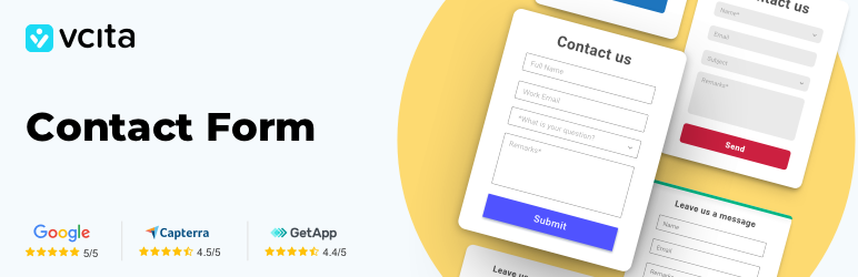 Contact Form Builder By Vcita Preview Wordpress Plugin - Rating, Reviews, Demo & Download