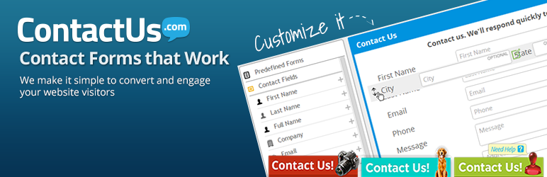 Contact Form By ContactUs Preview Wordpress Plugin - Rating, Reviews, Demo & Download