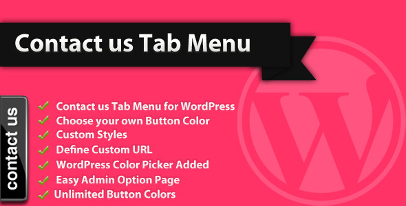 Contact Us Tab Menu – WordPress Plugin Preview - Rating, Reviews, Demo & Download