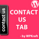 Contact Us Tab Menu – WordPress Plugin