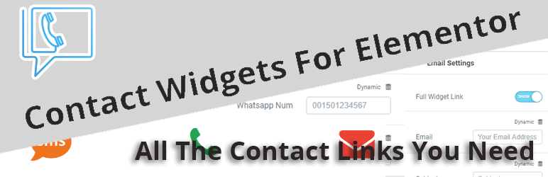 Contact Widgets For Elementor All The Contact Links You Need In One Place Preview Wordpress Plugin - Rating, Reviews, Demo & Download