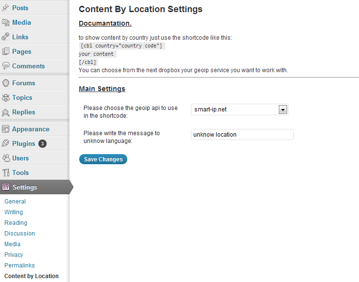 Content By Location Preview Wordpress Plugin - Rating, Reviews, Demo & Download