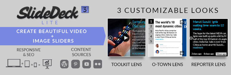 Content Slider, Image Gallery & Slideshow Plugin | SlideDeck 3 Preview - Rating, Reviews, Demo & Download