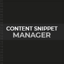 Content Snippet Manager