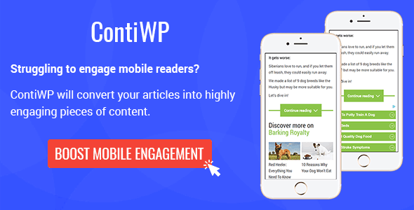 ContiWP – WordPress Truncate Mobile Articles Plugin Preview - Rating, Reviews, Demo & Download
