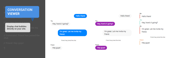 Conversation Viewer – Display Chat Bubbles Preview Wordpress Plugin - Rating, Reviews, Demo & Download