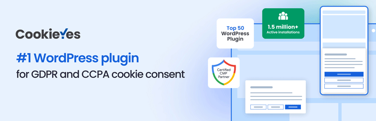 CookieYes – Cookie Banner For Cookie Consent (Easy To Setup GDPR/CCPA Compliant Cookie Notice) Preview Wordpress Plugin - Rating, Reviews, Demo & Download