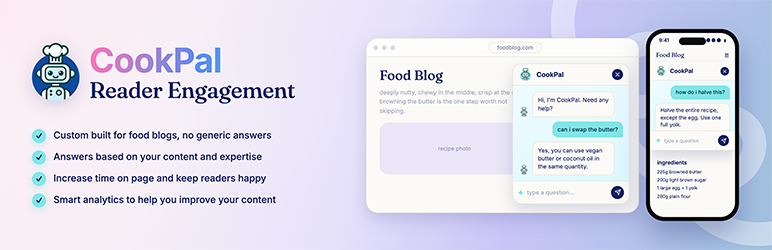 CookPal Reader Engagement Preview Wordpress Plugin - Rating, Reviews, Demo & Download