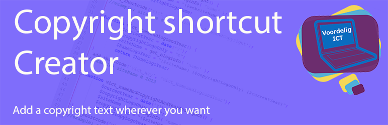 Copyright Shortcode Creator VICT Preview Wordpress Plugin - Rating, Reviews, Demo & Download