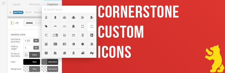 Cornerstone Custom Icons Preview Wordpress Plugin - Rating, Reviews, Demo & Download