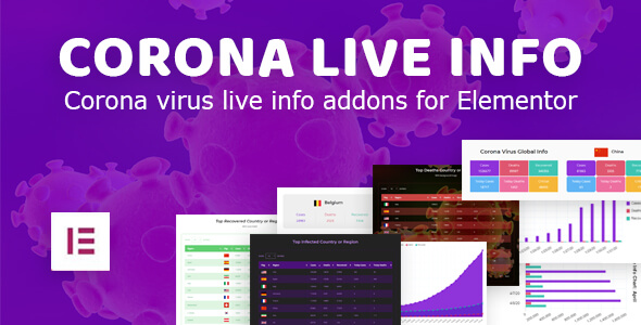 Corona Live Info: Addon For Elementor WordPress Plugin Preview - Rating, Reviews, Demo & Download