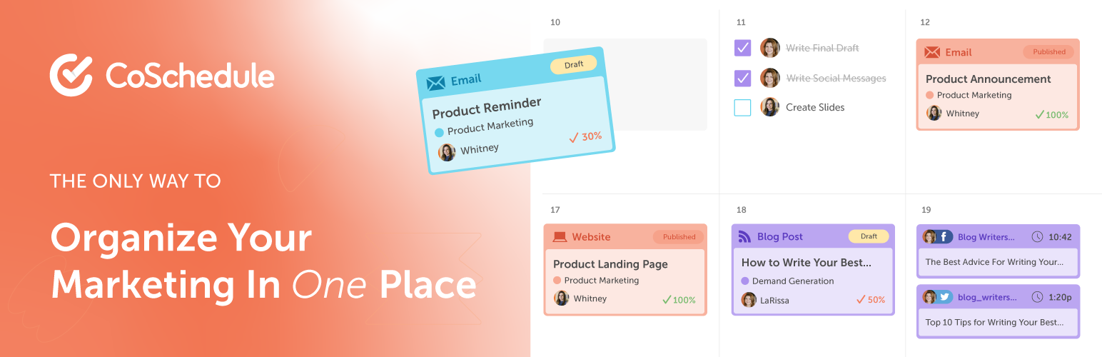 CoSchedule Preview Wordpress Plugin - Rating, Reviews, Demo & Download