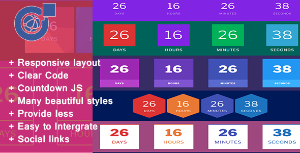 Countdown Addons For Visual Composer Easy To Edit Preview Wordpress Plugin - Rating, Reviews, Demo & Download