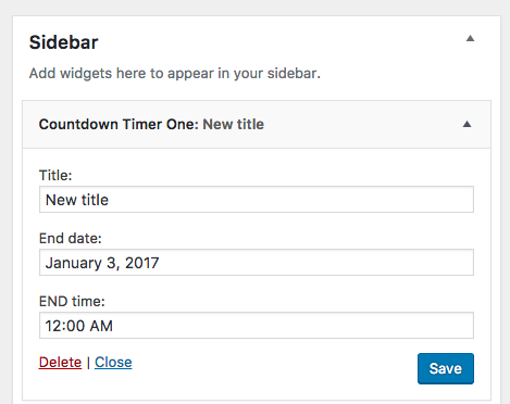 Countdown Timer One Preview Wordpress Plugin - Rating, Reviews, Demo & Download