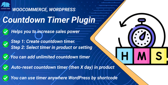 Countdown Timer Plugin For WooCommerce And WordPress Preview - Rating, Reviews, Demo & Download