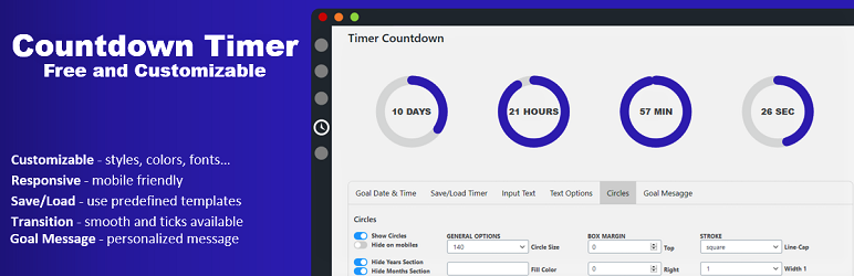Countdown Timer Preview Wordpress Plugin - Rating, Reviews, Demo & Download