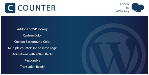 Counter – Addons For WPBakery Page Builder WordPres Plugin Preview - Rating, Reviews, Demo & Download
