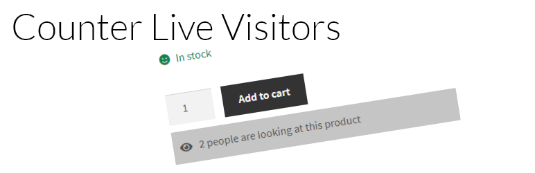Counter Live Visitors For WooCommerce Preview Wordpress Plugin - Rating, Reviews, Demo & Download