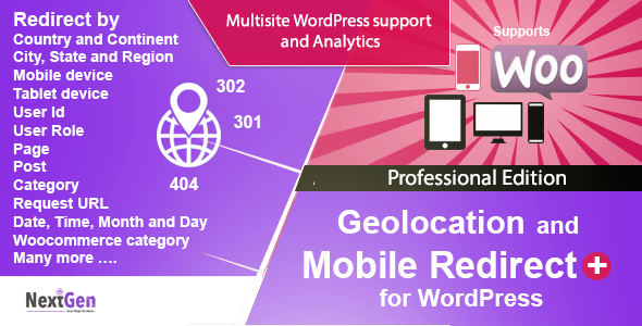 Country And Mobile Redirect Plugin for Wordpress – Professional Edition Preview - Rating, Reviews, Demo & Download
