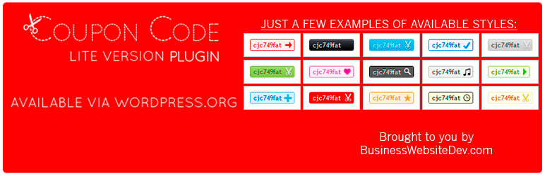 Coupon Code (LITE) Preview Wordpress Plugin - Rating, Reviews, Demo & Download