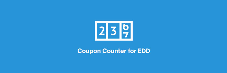 Coupon Counter For EDD Preview Wordpress Plugin - Rating, Reviews, Demo & Download