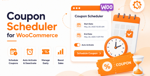 Coupon Scheduler For WooCommerce Preview Wordpress Plugin - Rating, Reviews, Demo & Download