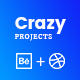 CrazyProjects – Dribbble & Behance Projects Showcase