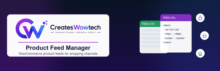 CreatesWowtech Product Feed Manager Preview Wordpress Plugin - Rating, Reviews, Demo & Download