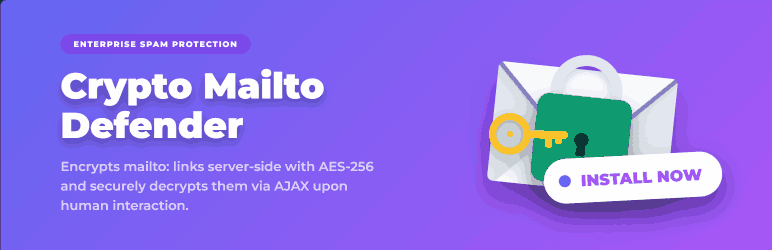 Crypto Mailto Defender Preview Wordpress Plugin - Rating, Reviews, Demo & Download