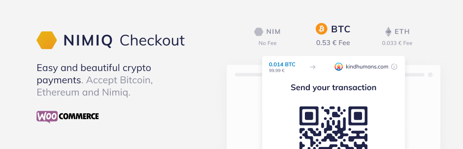 Cryptocurrency Checkout – Accept Bitcoin, Ethereum And Nimiq Preview Wordpress Plugin - Rating, Reviews, Demo & Download