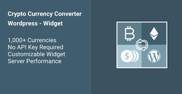 Cryptocurrency Converter WP Widget Preview Wordpress Plugin - Rating, Reviews, Demo & Download