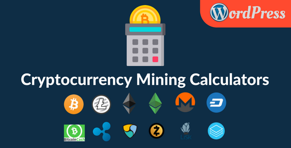 Cryptocurrency Mining Calculators Plugin for Wordpress Preview - Rating, Reviews, Demo & Download