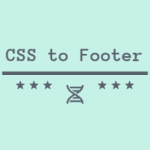 CSS To Footer