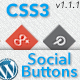 CSS3 Animated Social Buttons Wordpress Widget