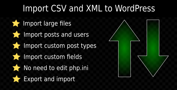CSV And XML Import – Premium Wordpress Plugin Preview - Rating, Reviews, Demo & Download