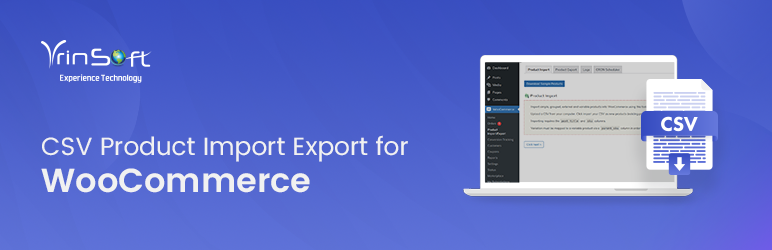 CSV Product Import Export For WooCommerce Preview Wordpress Plugin - Rating, Reviews, Demo & Download