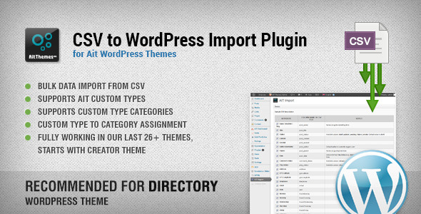 CSV To WordPress Import Plugin Preview - Rating, Reviews, Demo & Download