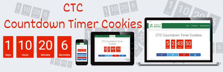 CTC Countdown Timer Cookies Preview Wordpress Plugin - Rating, Reviews, Demo & Download