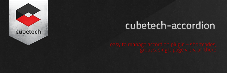Cubetech-accordion Preview Wordpress Plugin - Rating, Reviews, Demo & Download