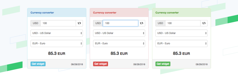 Currency Converter Widget/calculator Preview Wordpress Plugin - Rating, Reviews, Demo & Download