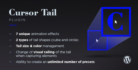 Cursor Tail Plugin for Wordpress Preview - Rating, Reviews, Demo & Download