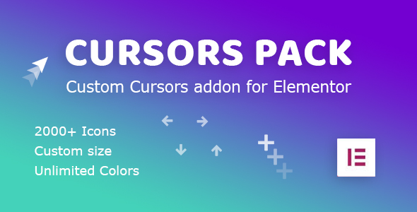 Cursors Pack: Addon For Elementor WordPress Plugin Preview - Rating, Reviews, Demo & Download