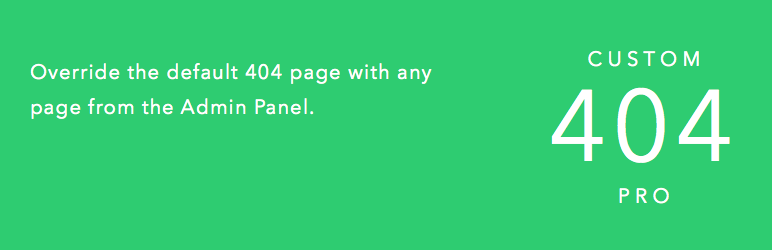 Custom 404 Pro Preview Wordpress Plugin - Rating, Reviews, Demo & Download