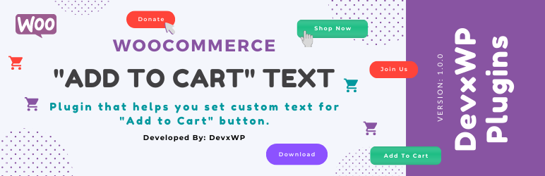Custom "Add To Cart" Text For WooCommerce Preview Wordpress Plugin - Rating, Reviews, Demo & Download