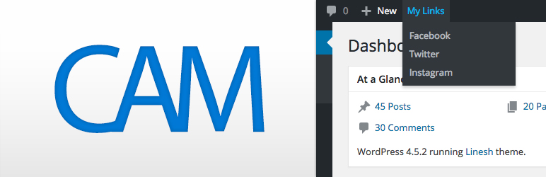 Custom Adminbar Menus Preview Wordpress Plugin - Rating, Reviews, Demo & Download