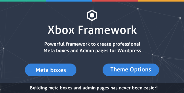Custom Fields & Options Plugin For WordPress – Xbox Framework Preview - Rating, Reviews, Demo & Download