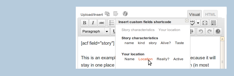 Custom Fields Shortcodes Preview Wordpress Plugin - Rating, Reviews, Demo & Download