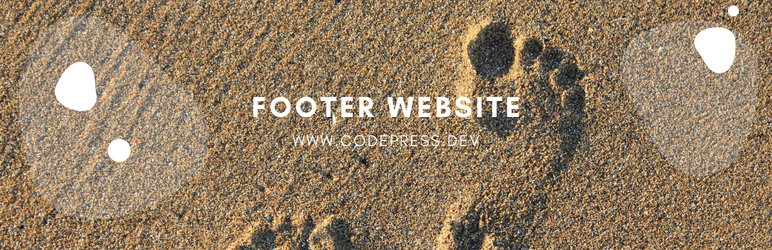 Custom Footer – CODEPRESS Preview Wordpress Plugin - Rating, Reviews, Demo & Download